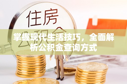 东营掌握现代生活技巧，全面解析公积金查询方式