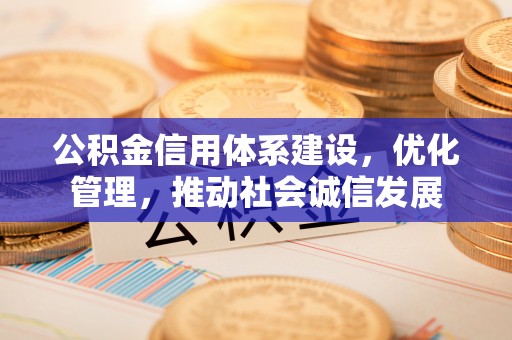 东营公积金信用体系建设，优化管理，推动社会诚信发展