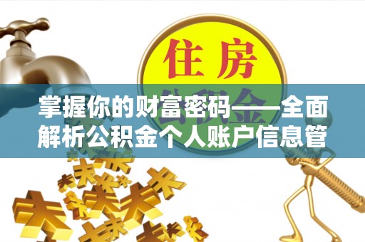 东营掌握你的财富密码——全面解析公积金个人账户信息管理与优化