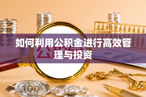 东营如何利用公积金进行高效管理与投资